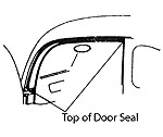 1935-36 Upper Door Seal Set 48-7020532